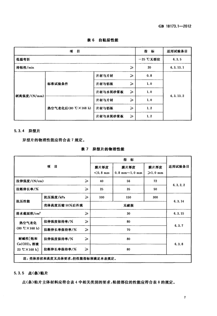 高分子防水材料第1部分片材