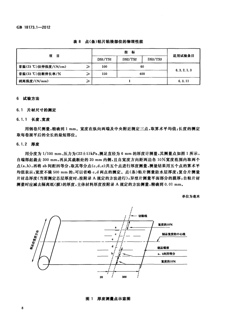 高分子防水材料第1部分片材
